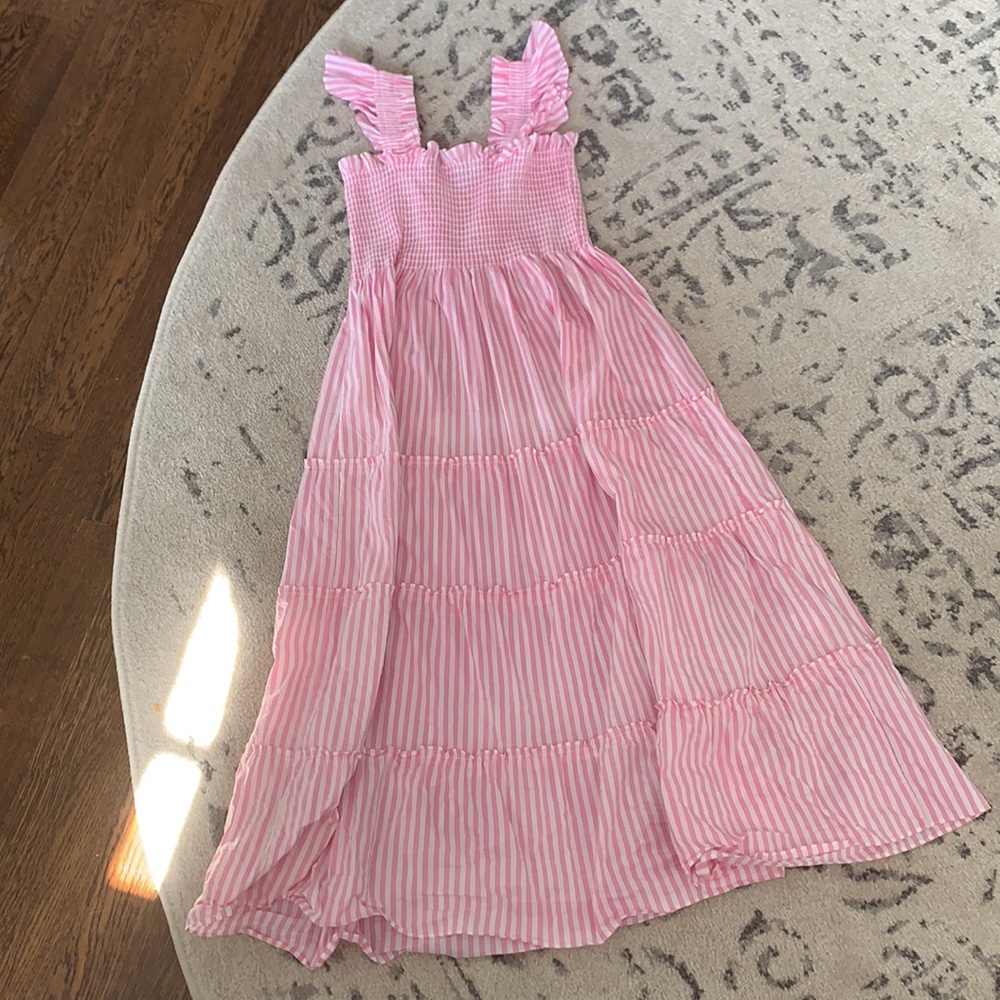 Hill House Nap Dress Ellie Bubblegum Stripe Small - Picture 4 of 5